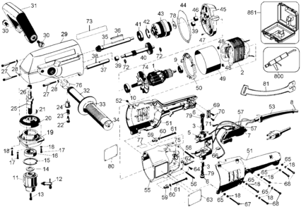 Part Location Diagram of N467152 DeWALT CHUCK KEY